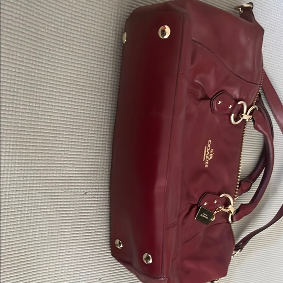 Coach Red Satchel Bag - Picture 4 of 7